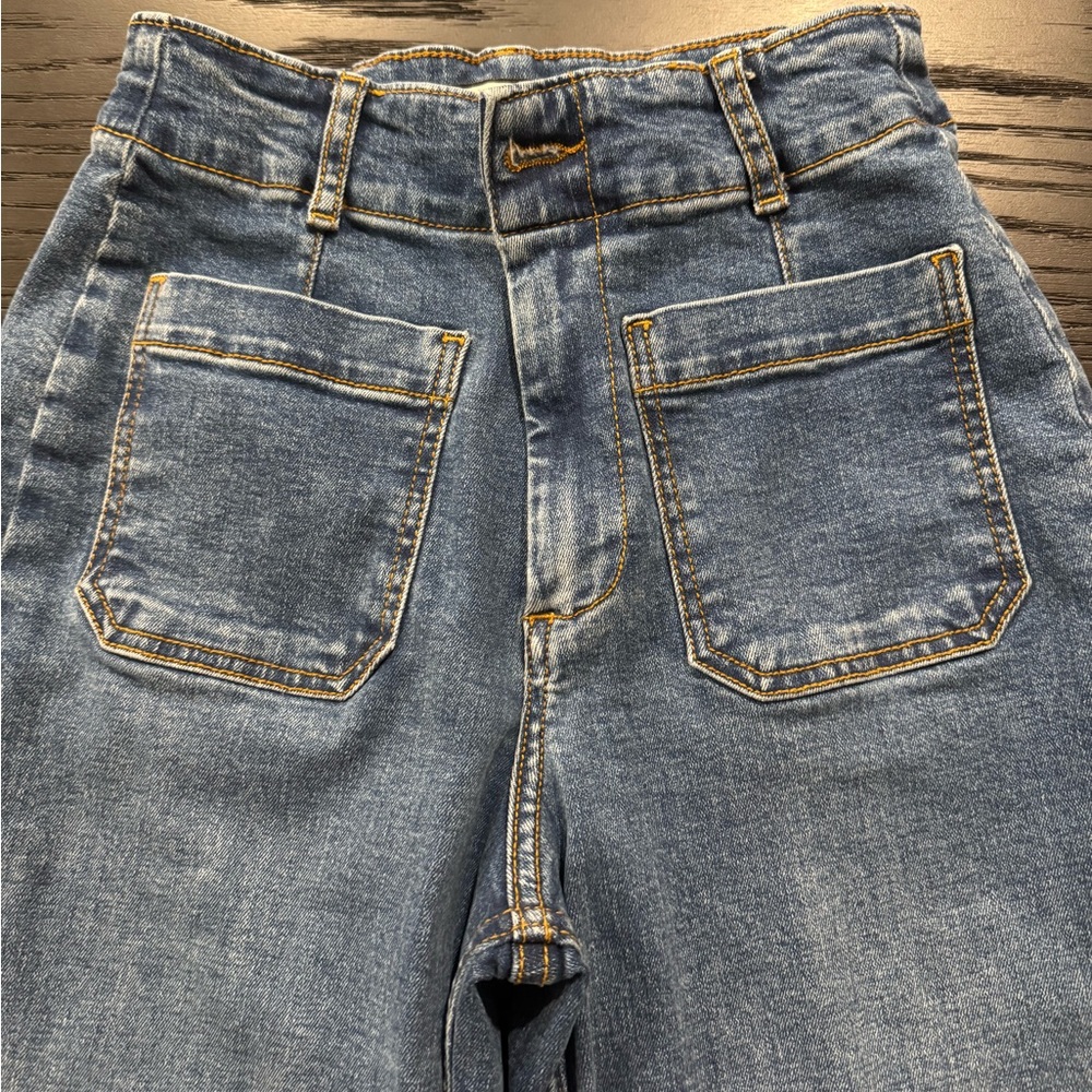 Bagatelle Women's Cropped Ankle Jeans - Faded Blue - Picture 3 of 5